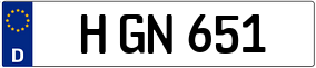 Truck License Plate